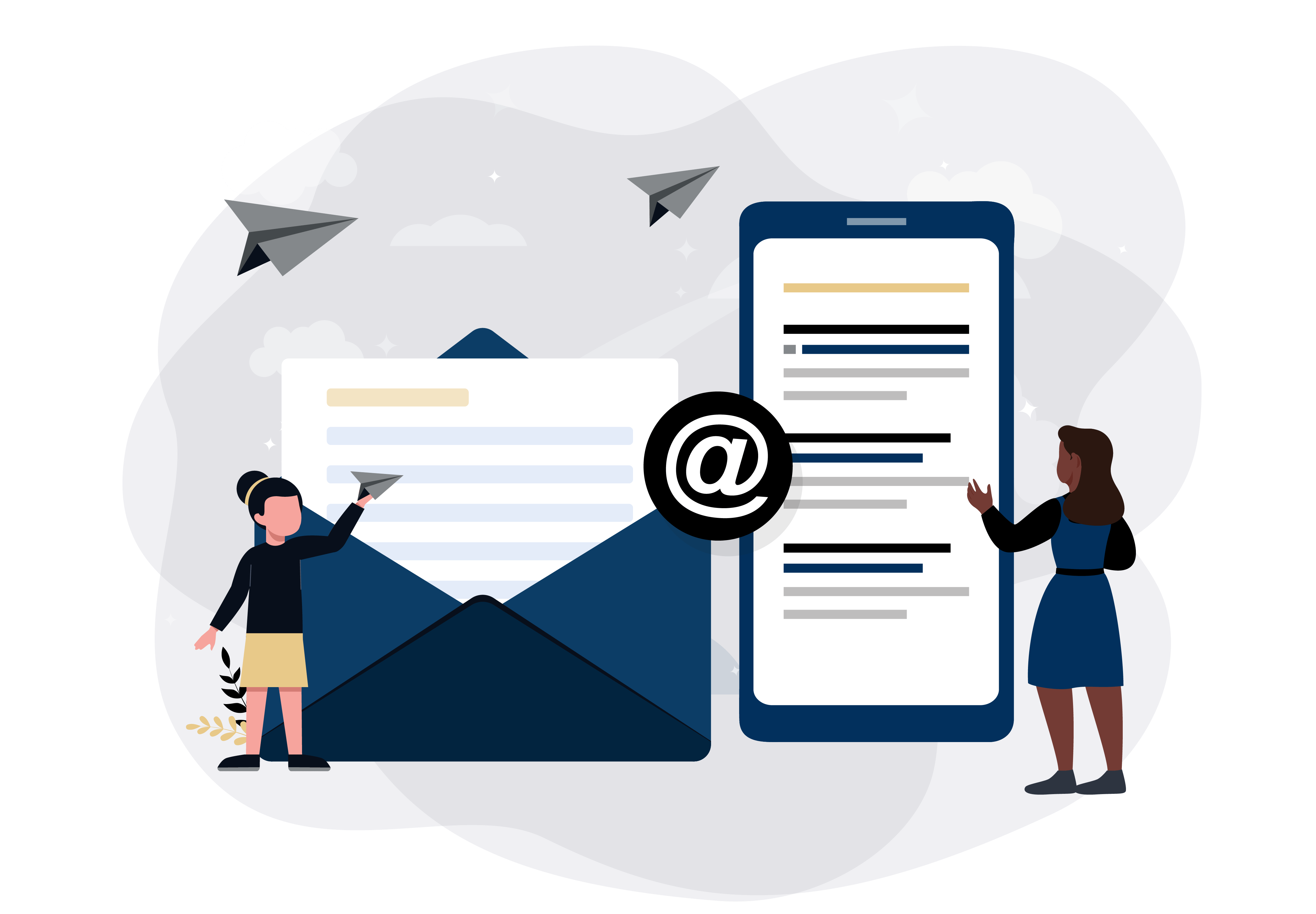Email and Communication Illustration