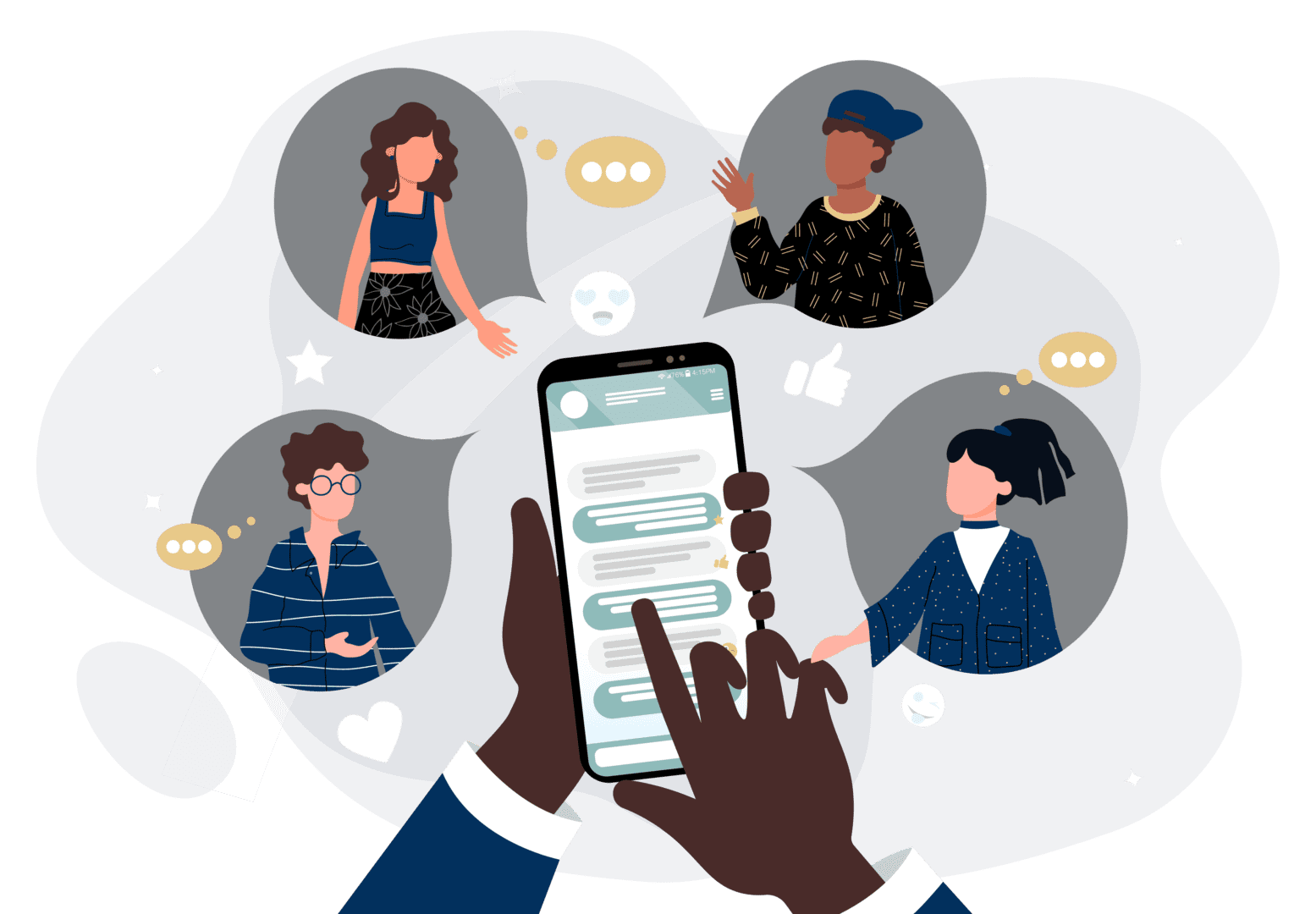 Future_Fund-2021-Website_Supporting-Assets-17 Person using phone to reach many people