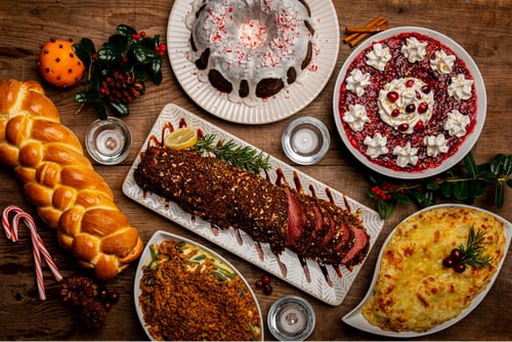 Christmas themed food platter