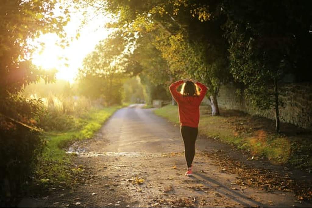 jogger taking a break
