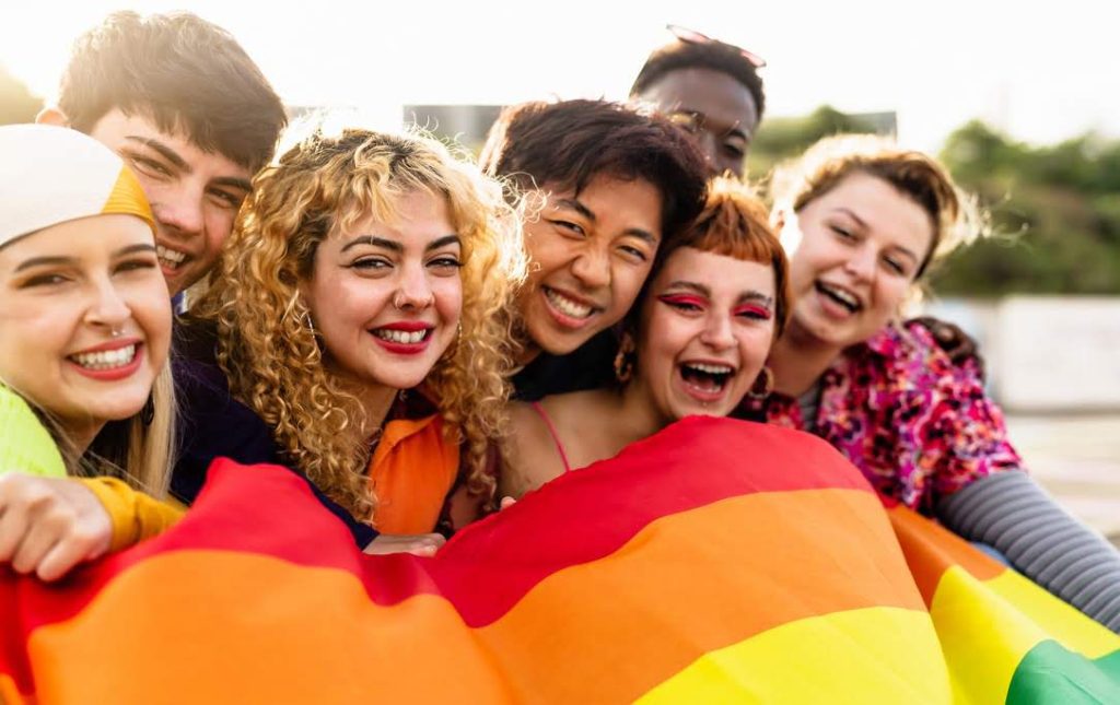 friends at rainbow day