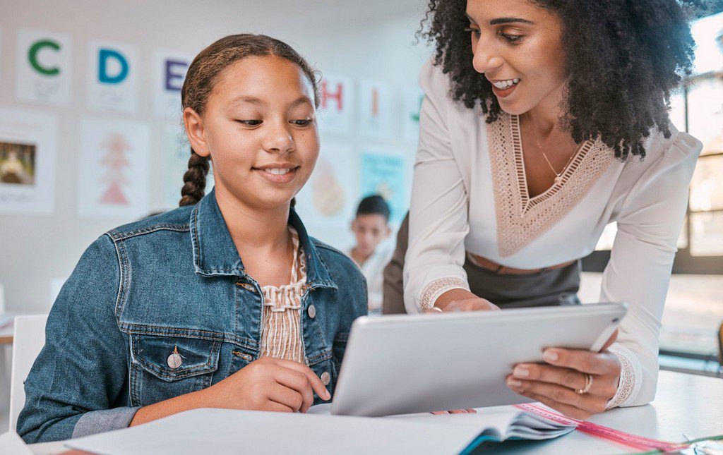 Teacher speaking to student about assignment generated with help from AI