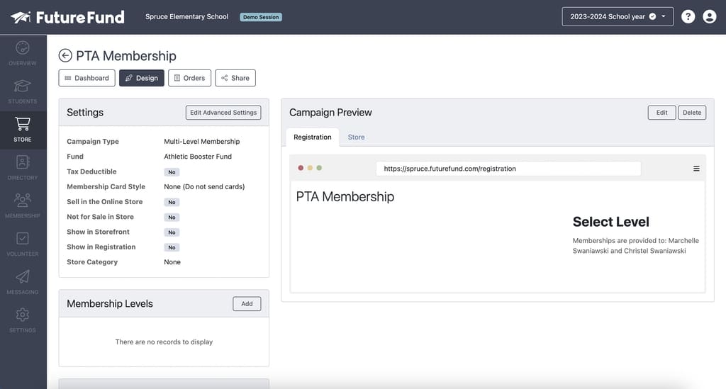 Using FutureFund to create a PTA membership drive