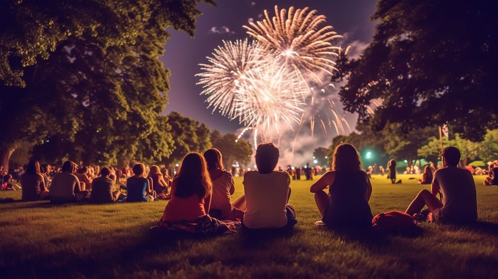 4th of July fireworks event funded by summer donation campaign